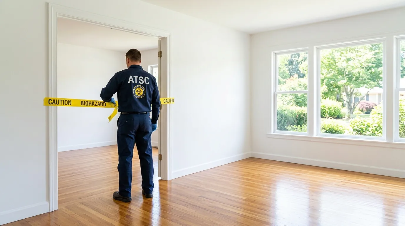Certified biohazard cleanup crew performing Crime Scene Cleanup in El Granada